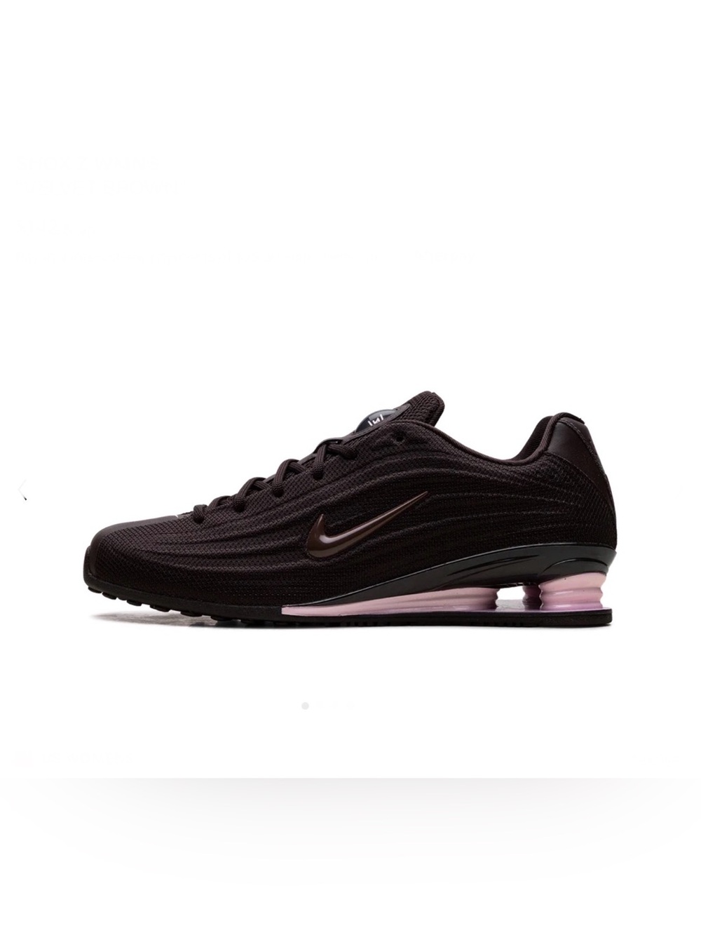 NIKE WOMEN’S SHOX Z SNEAKERS - VELVET BROWN SIZE 9.5 (NEW WITH TAGS) A2